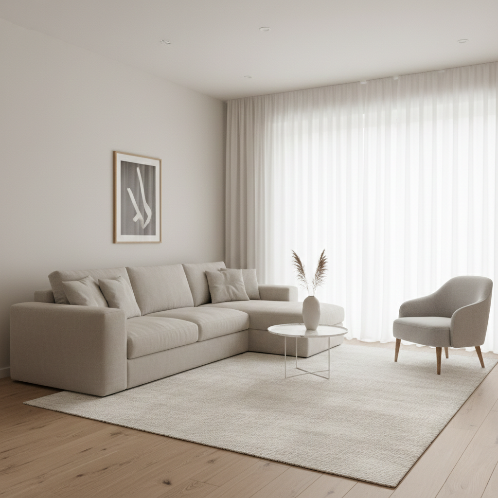 Small bedroom utilizing color drenching technique with soothing sage green paint applied to the walls, baseboards, and ceiling.