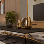 luxury interior with brass